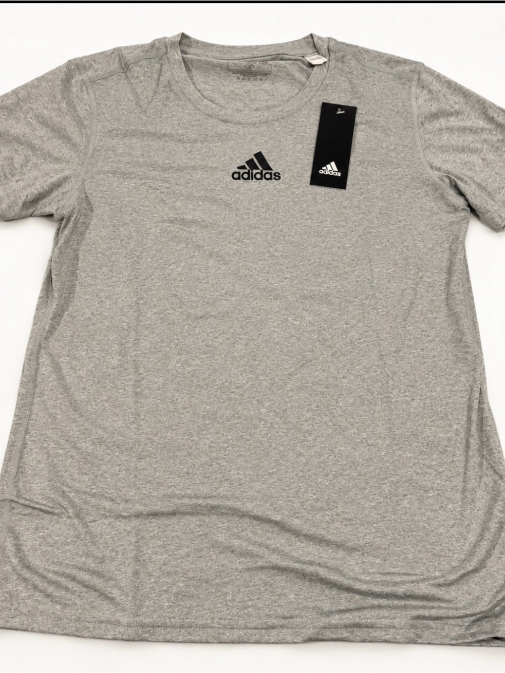 adidas Women’s Light Grey Short Sleeve Crew Tee